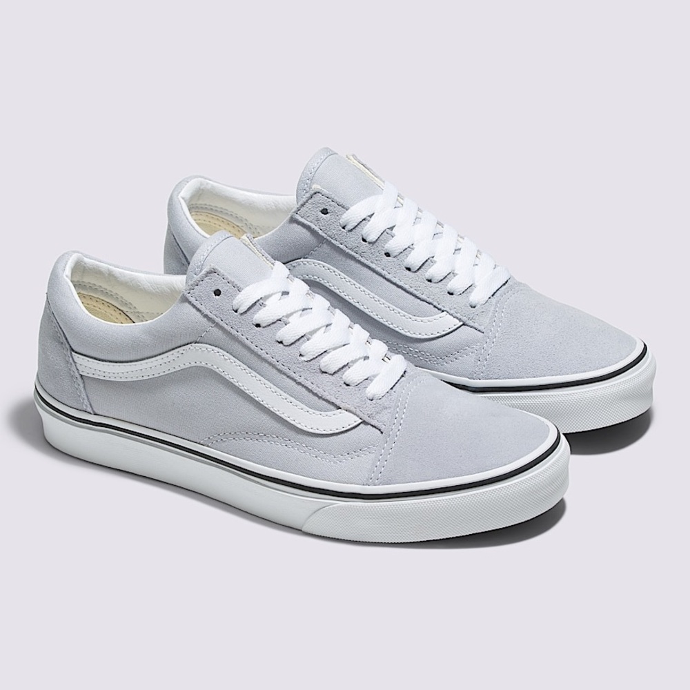 Vans Old Skool Grey Dawn True White Shoe Size 7.5 Women